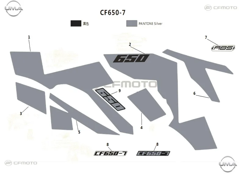 CFMOTO CF NK 650 AMBLEM 650