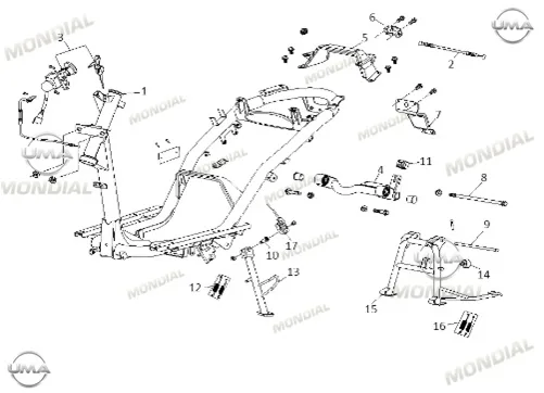 MONDIAL SKUTY 125 ORTA SEHPA YAYI