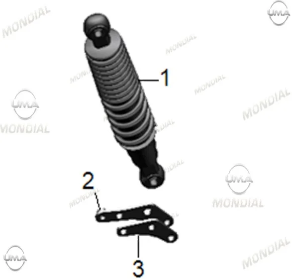 MONDIAL SKUTY 125 ARKA AMORTISOR BAGLANTI BRAKETI SAG