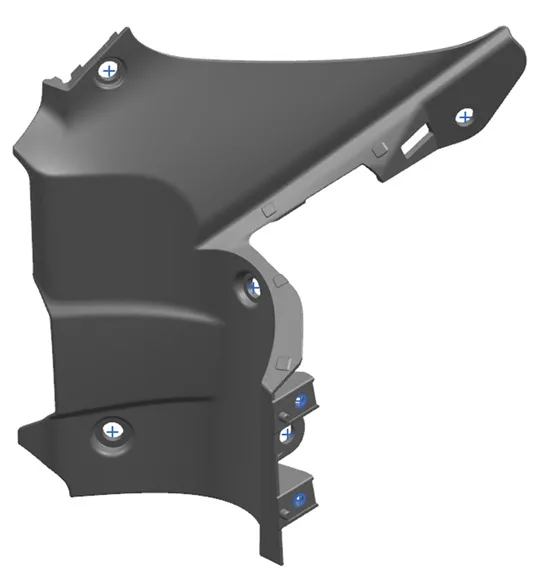 CFMOTO CF675SR-R(CF650-10H) BENZIN DEPOSU SOL IC PLASTIK KAPAK