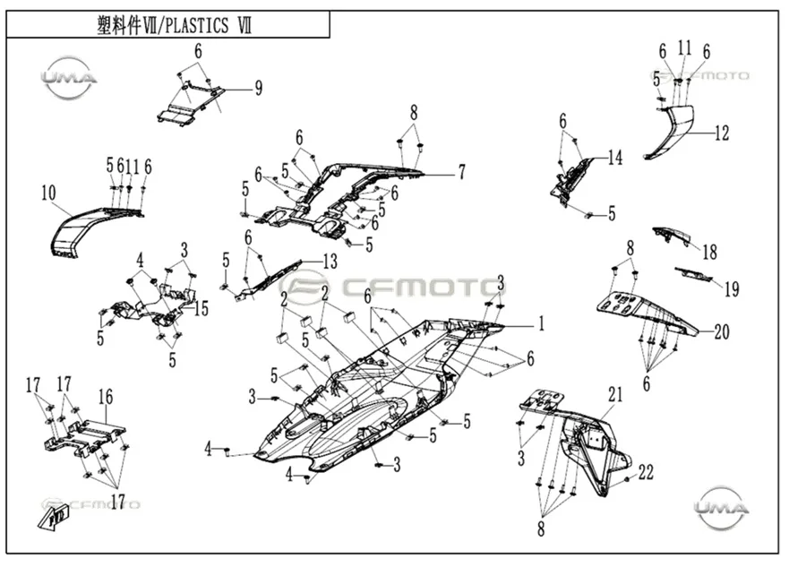 CFMOTO CF675SR-R(CF650-10H) ISKELET ALT KORUMA