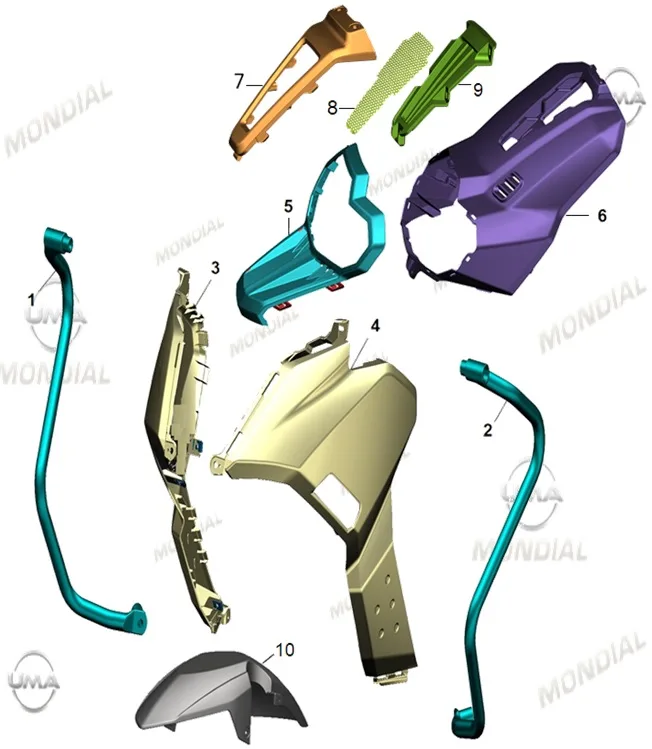 MONDIAL SKUTY 125 ON PANEL SOL (GRI)