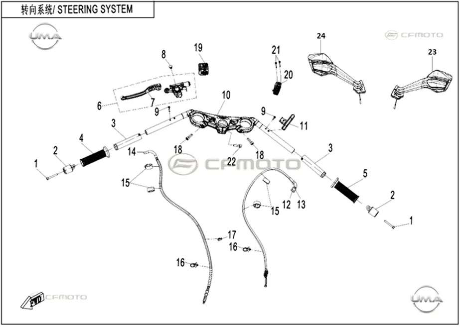 CFMOTO CF675SR-R(CF650-10H) GIDON