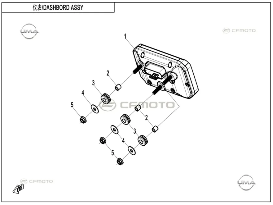 CFMOTO CF675SR-R(CF650-10H) GOSTERGE PANELI KOMPLE