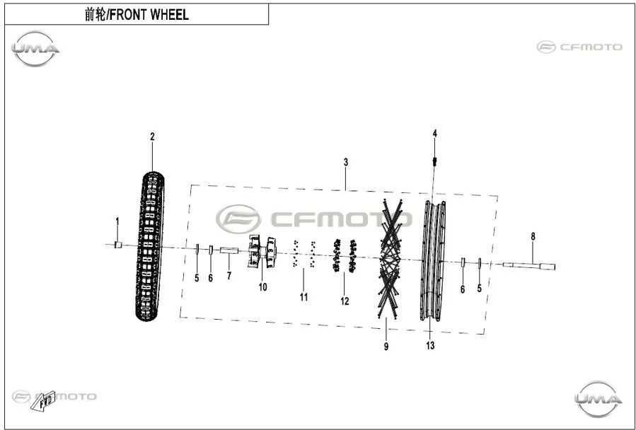 CFMOTO 450MT (E5+)_26 ON JANT KOMPLE-TEL
