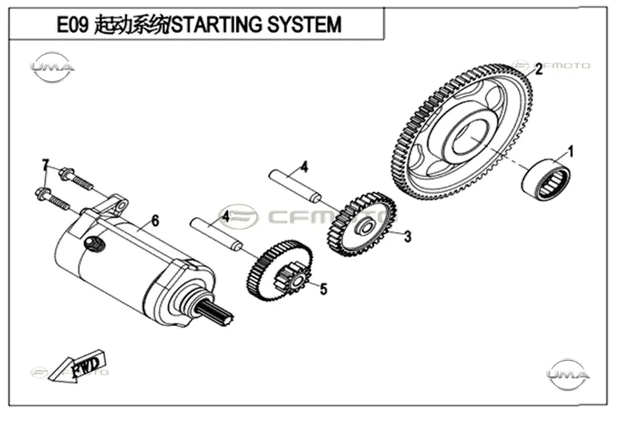 CFMOTO CF1000UTR-C (ZFORCE) 1000SPORT-R (T1B) MARS MOTORU KOMPLE