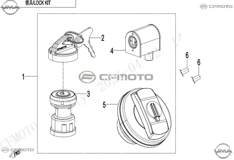 CFMOTO UFORCE 1000XL (CF1000UTR-5) (T1B) KILIT SETI