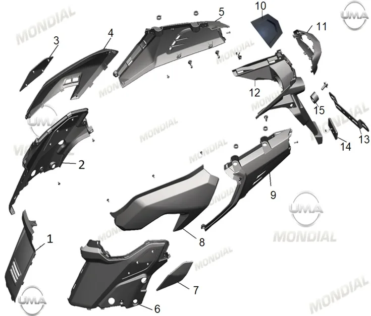 MONDIAL SKUTY 125 SELE ALTI YAN KARENAJ SAG (KIRMIZI)