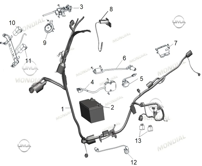 MONDIAL SKUTY 125 REGULATOR