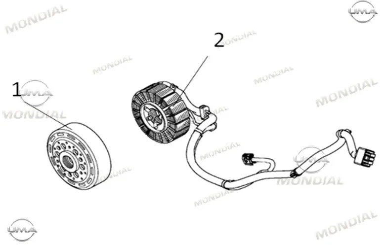 MONDIAL ROAD BOY 125 STATOR