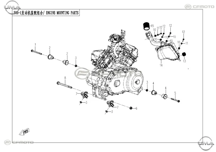 CFMOTO ZFORCE 800 EX EPS (T1B) HAVA FILTRESI KOMPLE