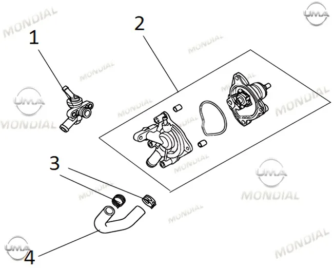 MONDIAL ROAD BOY 125 DEVIR DAIM POMPASI KOMPLE