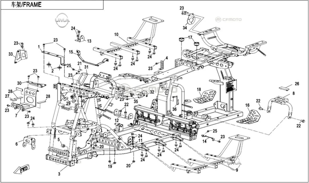 CFMOTO CF1000ATR (T3B)_22 SASI (CF1000ATR)