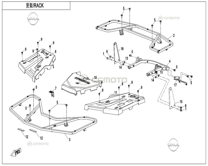 CFMOTO CF1000ATR (T3B) EMNIYET KEMERI SOL BAGLANTI BRAKETI