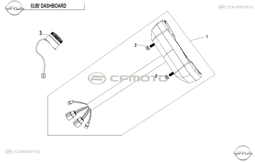 CFMOTO CF1000ATR (T3B) GOSTERGE PANELI KOMPLE
