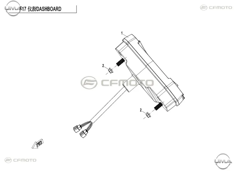 CFMOTO CF400ATR-L (T3) GOSTERGE PANELI KOMPLE