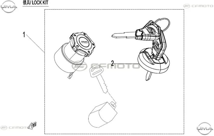 CFMOTO CF600ATR-2L (T3B) KILIT SETI