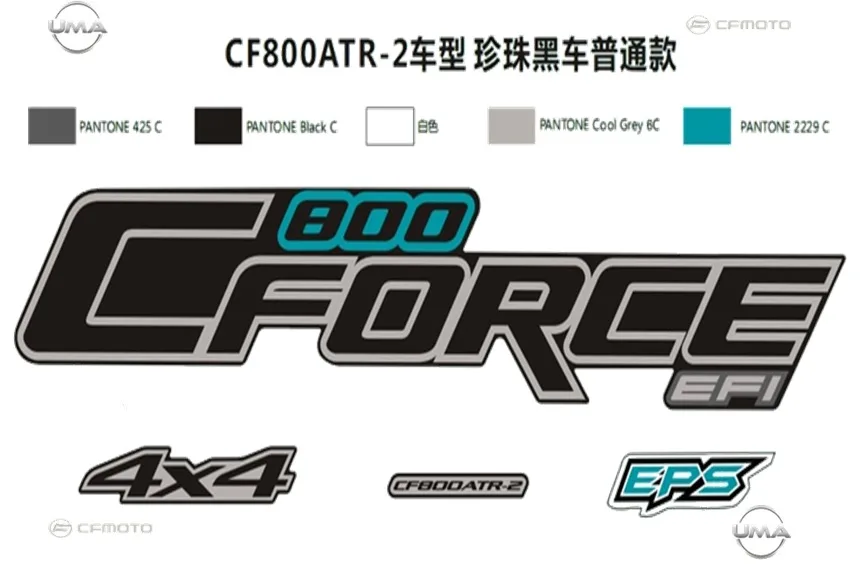 CFMOTO CF800ATR-2 (T3B) ETIKET KOMPLE