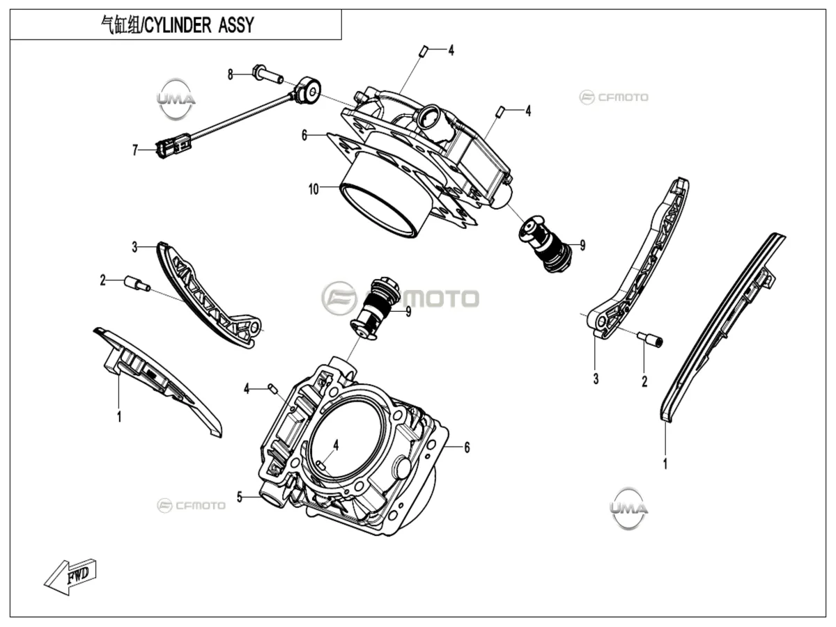 CFMOTO CF800ATR-5 (CF850 TOURING HIGH)(T3B) SILINDIR (ON)