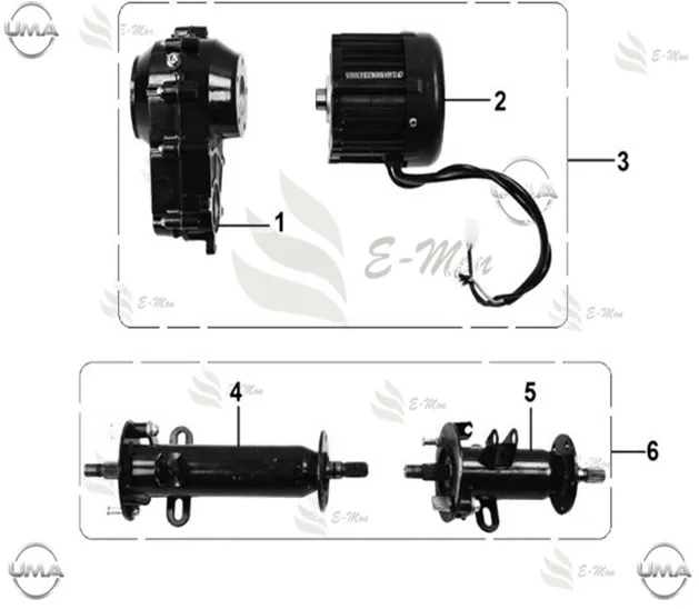 E-MON ASSIST DS _2017 MOTOR (60V-1000W)