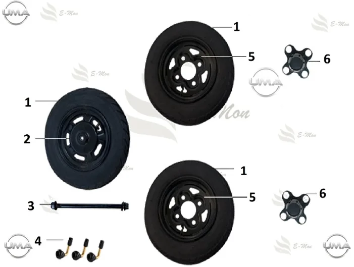 E-MON CAPRI DIS LASTIK (3.00-8) (TUBELESS)