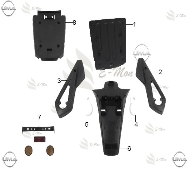 E-MON JK 3000 ARKA CAMURLUK KUYRUGU
