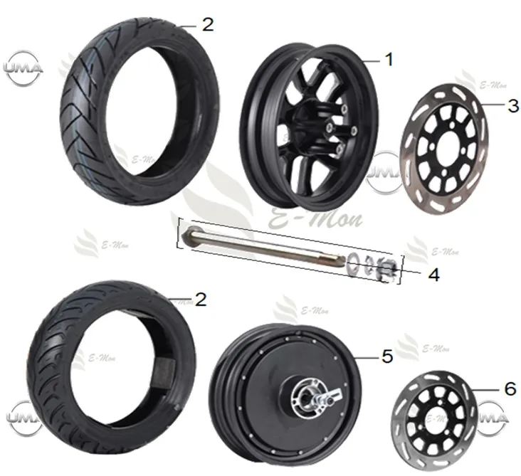 E-MON REACTOR DIS LASTIK (90/80-12) (TUBELESS)