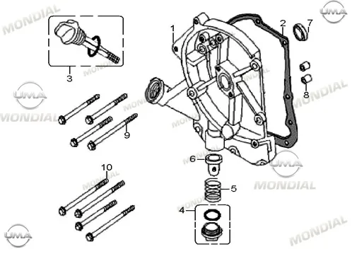 MONDIAL VIRAGO 50 YAG KECESI 16.4X30X5