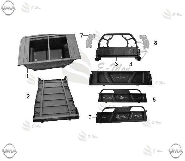 E-MON TT CAR-GO _16 KASA KAPAGI SAG (KIRMIZI)