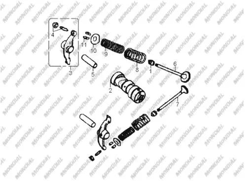 MONDIAL 110 HECTOR SPORT (Off Road) KRANK KUTUSU SAG KAPAK