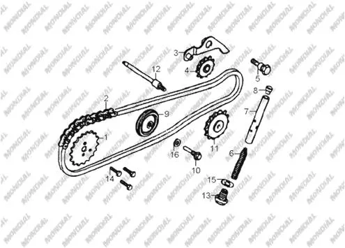 MONDIAL 110 HECTOR SPORT (Off Road) ROT BAGLANTI KOLU SAG