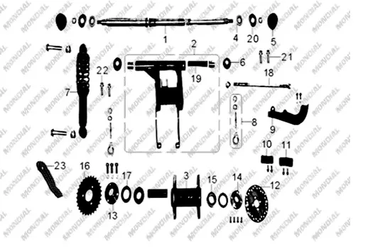 MONDIAL 110 HECTOR SPORT (Off Road) ARKA AKS DISK YATAGI