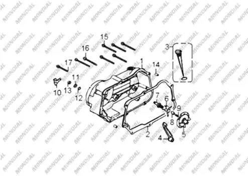 MONDIAL 110 HECTOR_11 (Off Road) KRANK KUTUSU SOL ARKA KAPAK