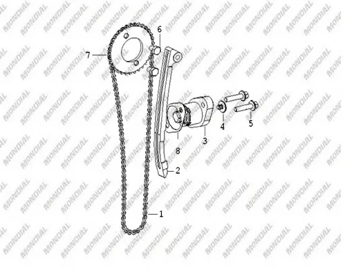 MONDIAL 110 HECTOR_11 (Off Road) CIVATA M6X1X16 (DIN 7985)