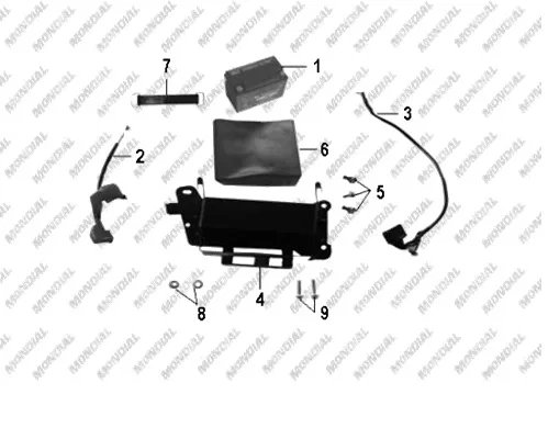 MONDIAL 150 FJX (Off Road) CIVATA M6X1X25 (DIN 6921)
