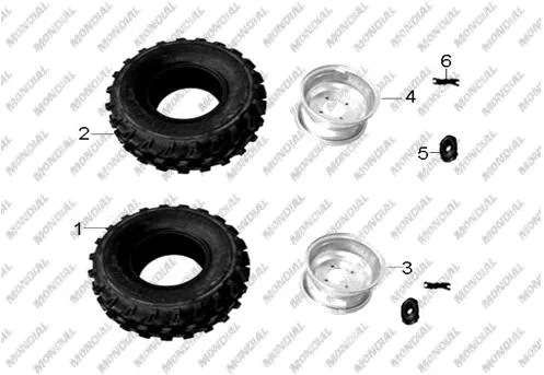 MONDIAL 150 FJX (Off Road) DIS LASTIK (19X7-8) (TUBELESS)