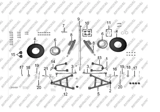 MONDIAL 150 VULCAN KABLO TUTUCU BRAKETI