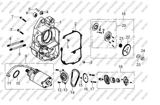 MONDIAL 150 VULCANX_10 (Off Road) MOTOR KULAK BURCU