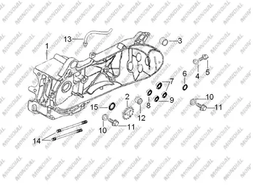 MONDIAL 150 VULCANX_10 (Off Road) RULMAN 6202