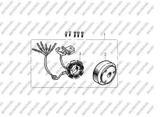 MONDIAL 200 JACKALX STATOR