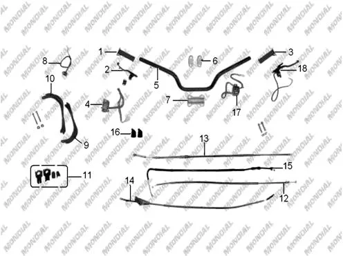 MONDIAL 250 SPIDER KULBUTOR KAPAK CONTASI