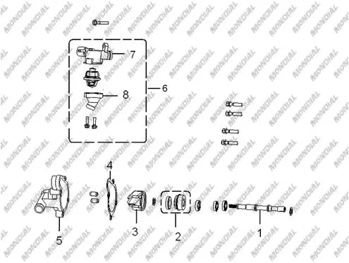 MONDIAL 250 SPIDER STOP DUGMESI