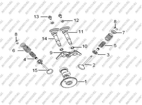 MONDIAL 250 SPIDERX YAG POMPASI BORUSU