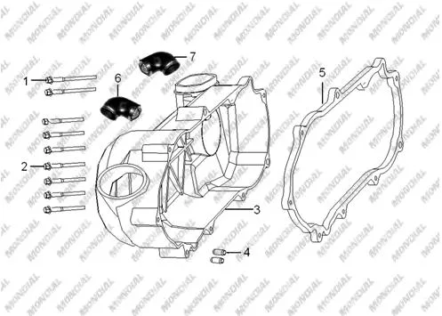 MONDIAL 250 SPIDERX ALTERNATOR KOMPLE