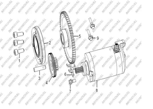 MONDIAL 250 SPIDERX ILK HAREKET DISLISI MERKEZLEME SACI