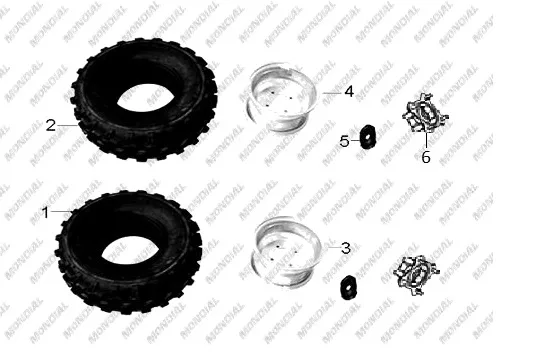 MONDIAL AU 200 DIS LASTIK (22X7-10) (TUBELESS)