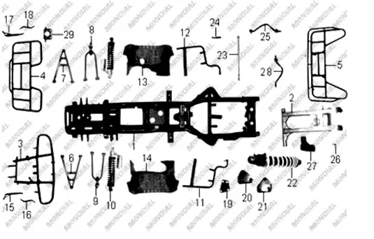 MONDIAL BS150ATVU-15 MOTOR BAGLANTI BRAKETI SAG