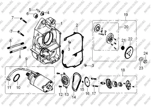 MONDIAL MD150 HEDGE MARS REDUKSIYON DISLISI MILI