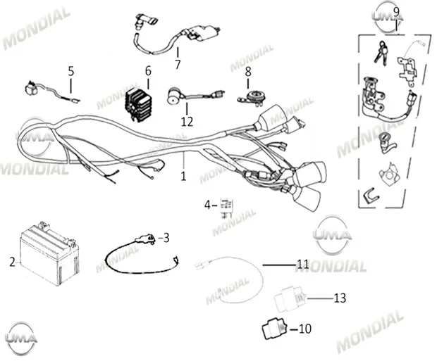 MONDIAL VIRAGO 50 KILIT SETI