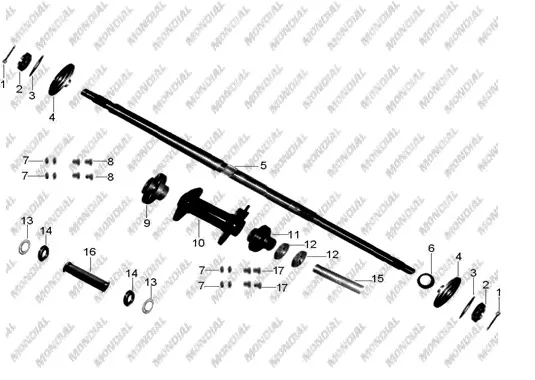 MONDIAL MD150 HEDGE ARKA AKS ZINCIR DISLI YATAGI